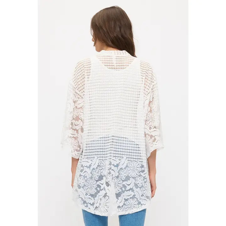 Floral Lace Kimono