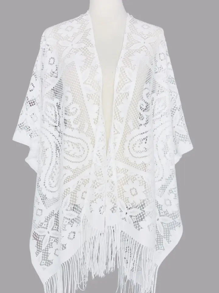 Floral & Paisley Lace Kimono