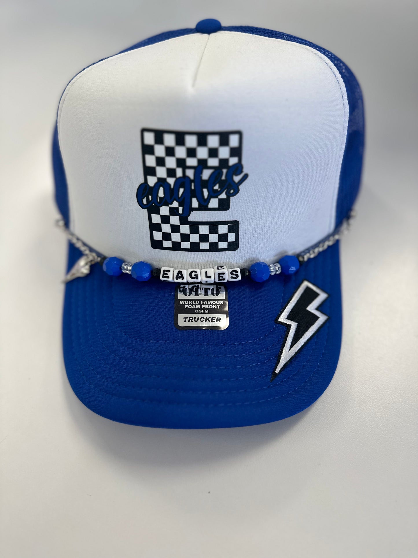 KS Eagles Trucker Hat with Chain