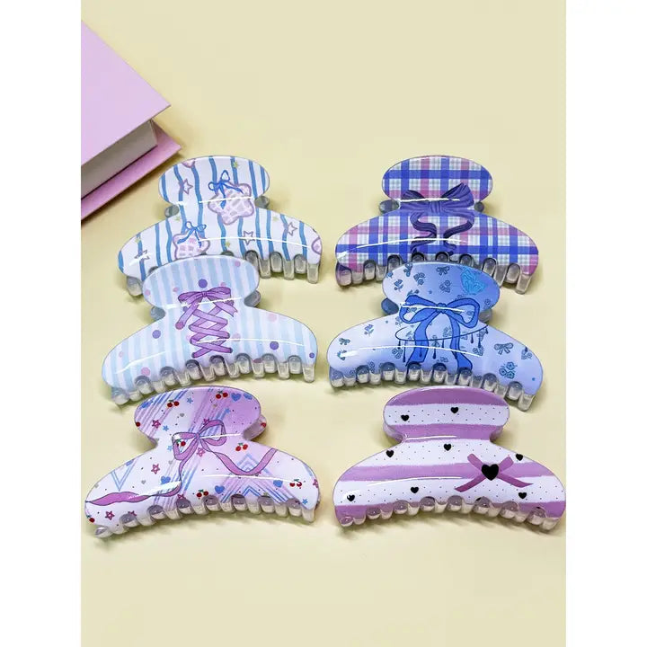 Fun Bow Theme Hair Claw Clip