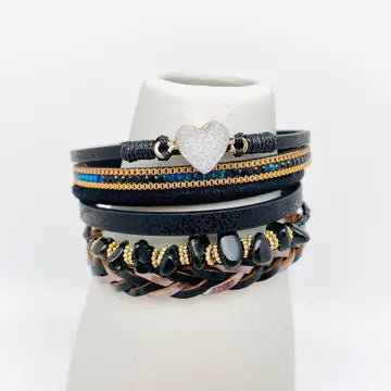 Gravel Woven Magnetic Buckle Bracelet