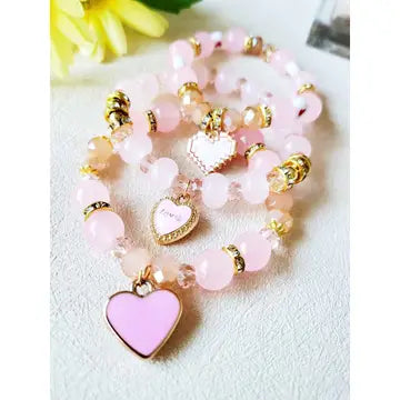 B - Heart Charm Mix Bead