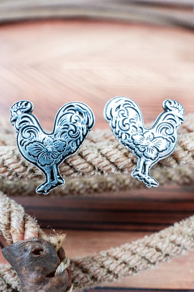 Homestead Helper Rooster Earrings