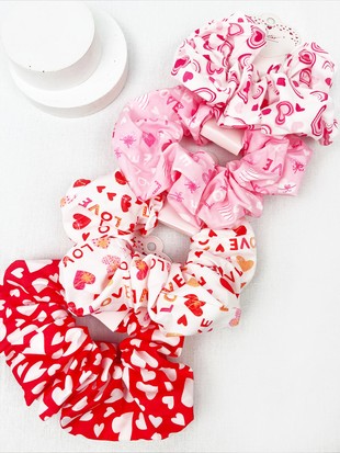 Jumbo Heart Scrunchie