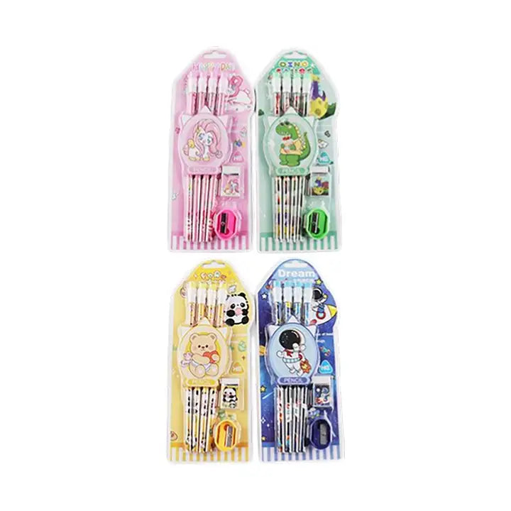 Kids Cute Character Pencil Set