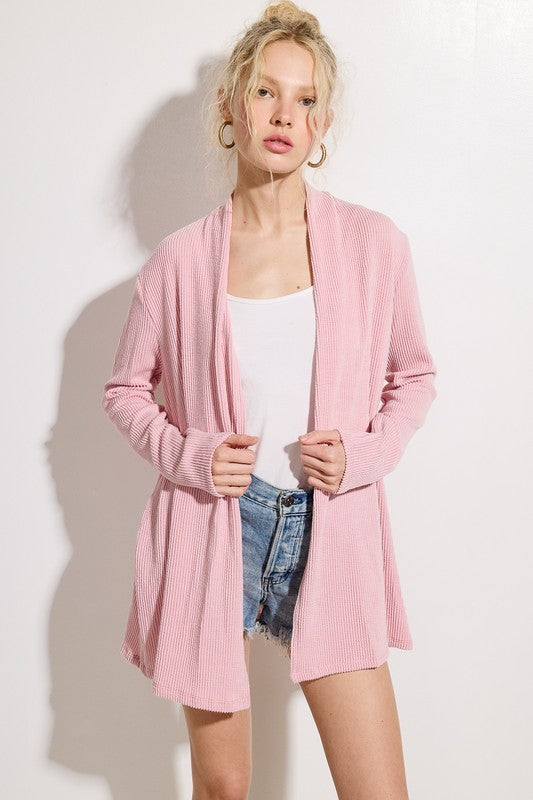 Knit Shawl Collar Cardigan