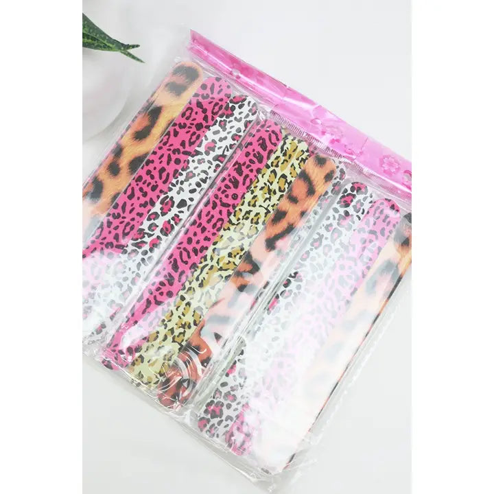 Leopard Nail File Set
