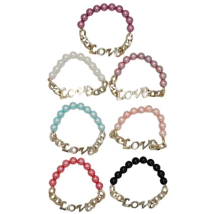 Love Pearl Beaded Bracelet