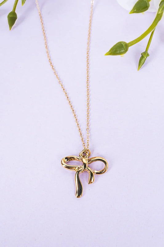Luxe Velvet Dream Bow Necklace