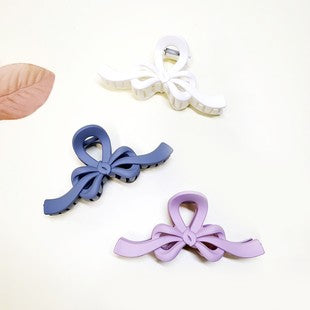 Matte Bow Hair Claw Clip - 5"