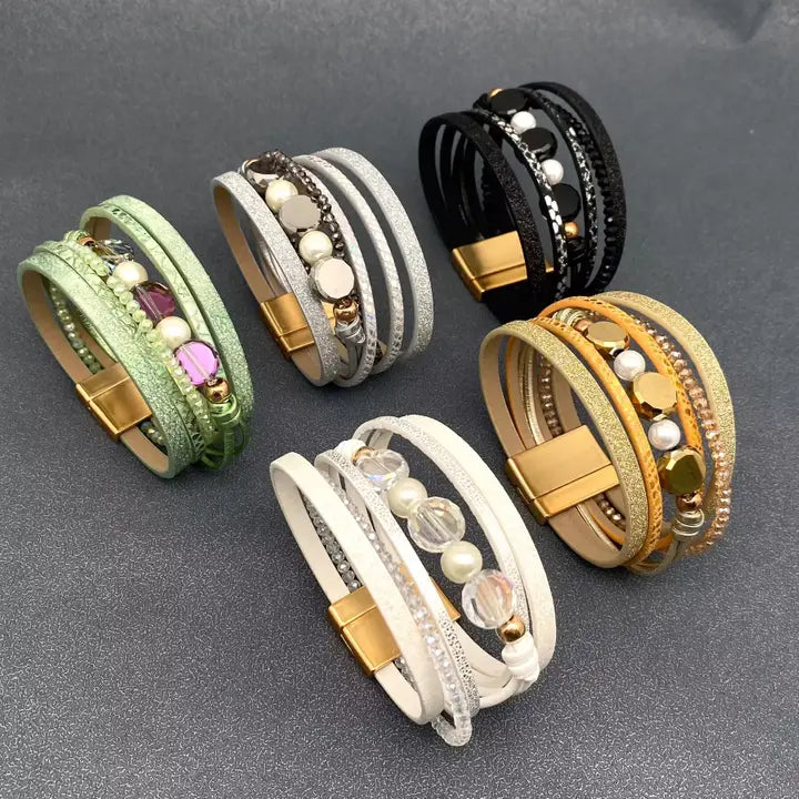 Multi Layer Magnetic Buckle Bracelet