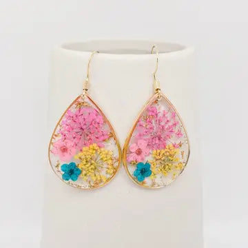 Natural Dried Flower Earrings