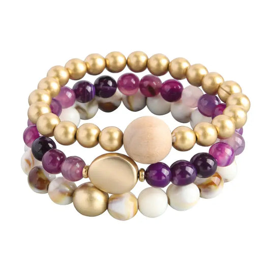 Natural Stone Bead Bracelet