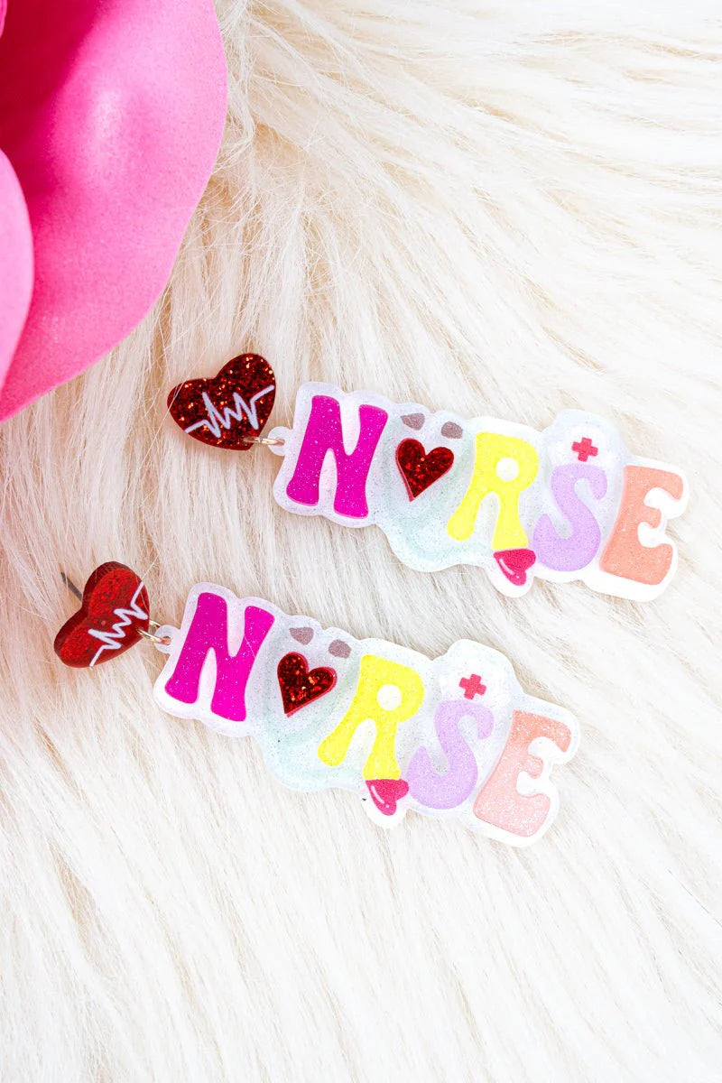Nurse Acrylic Earrings