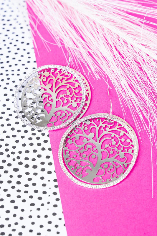 Omri Crystal Fligree Earrings