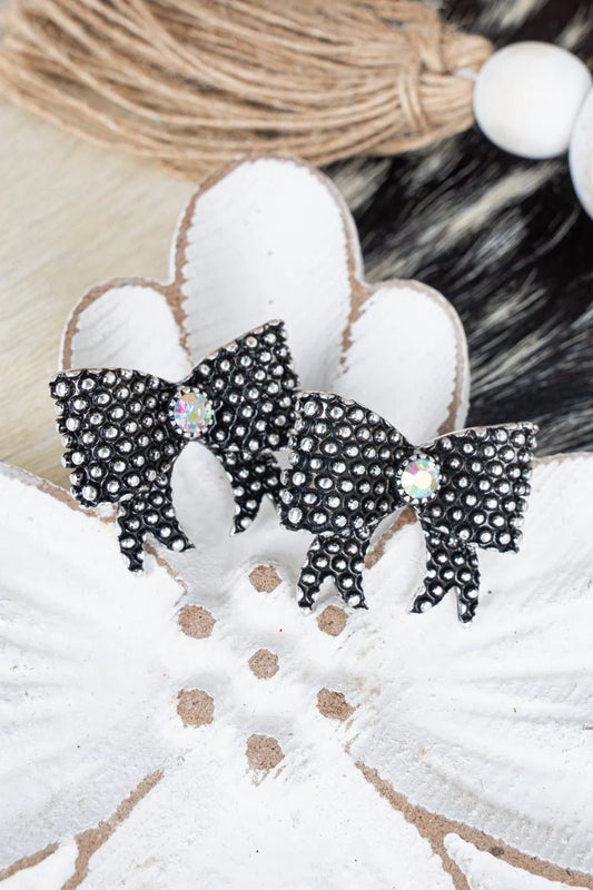 On The Dot Bow Earrings