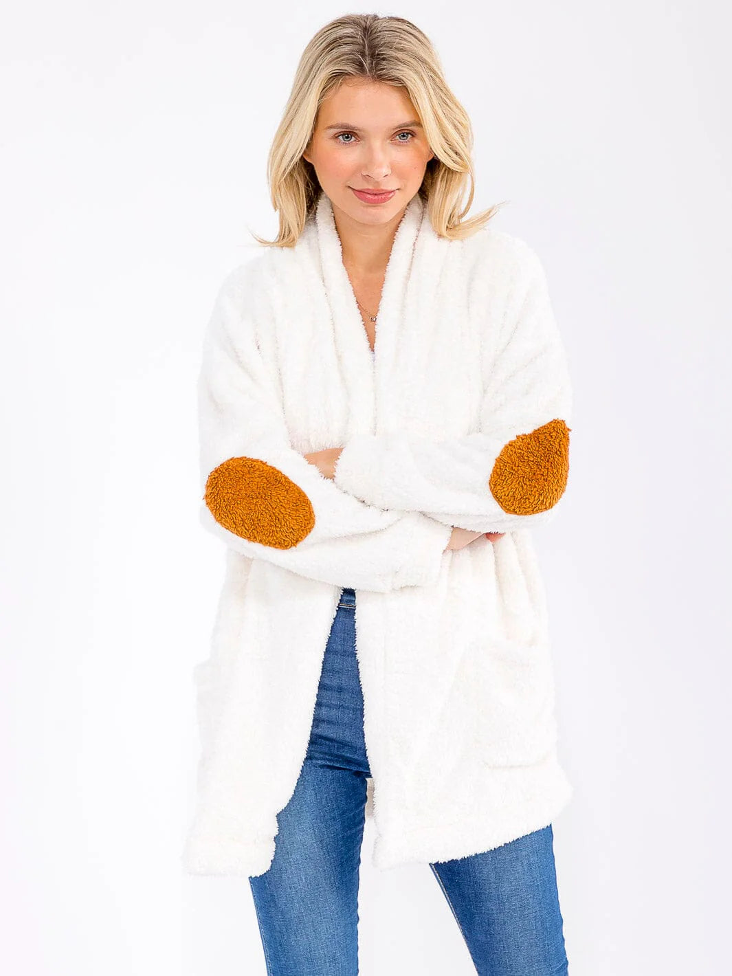 Open Front Sherpa Cardigan