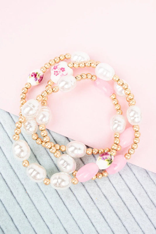 Petal Promises Beaded Bracelet