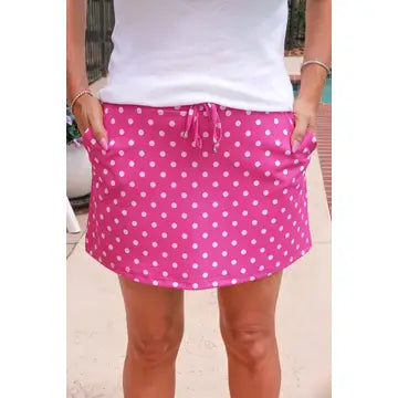Pink Polka Dot Skort