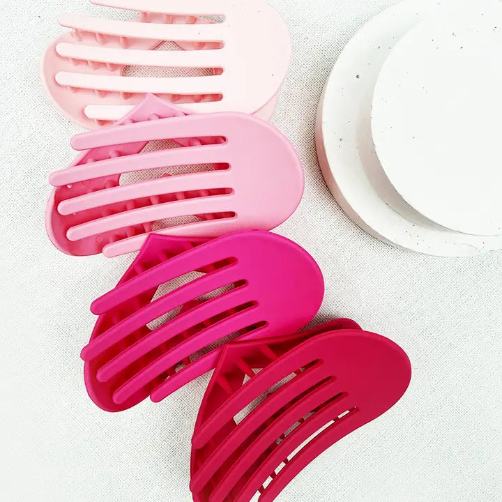 Pink Shades Hear Flat Hair Clip