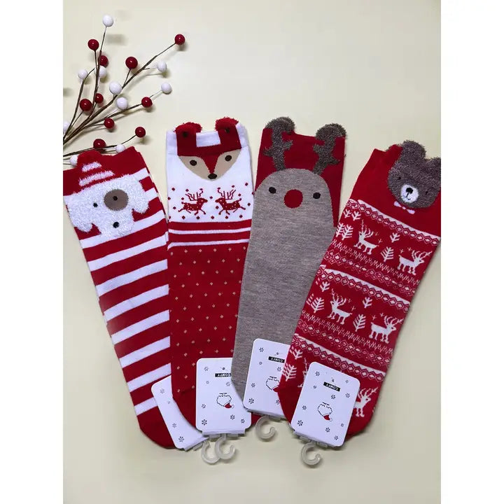 Reindeer & Friends Crew Socks