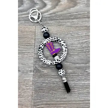 Silicone Beaded Keychain
