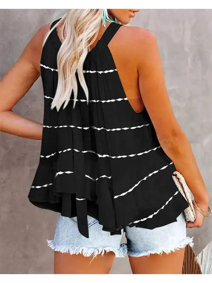 Sleeveless Ruched Top
