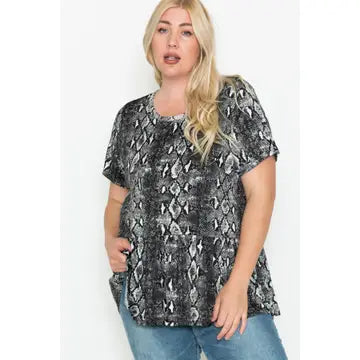 Snake Skin Summer Top