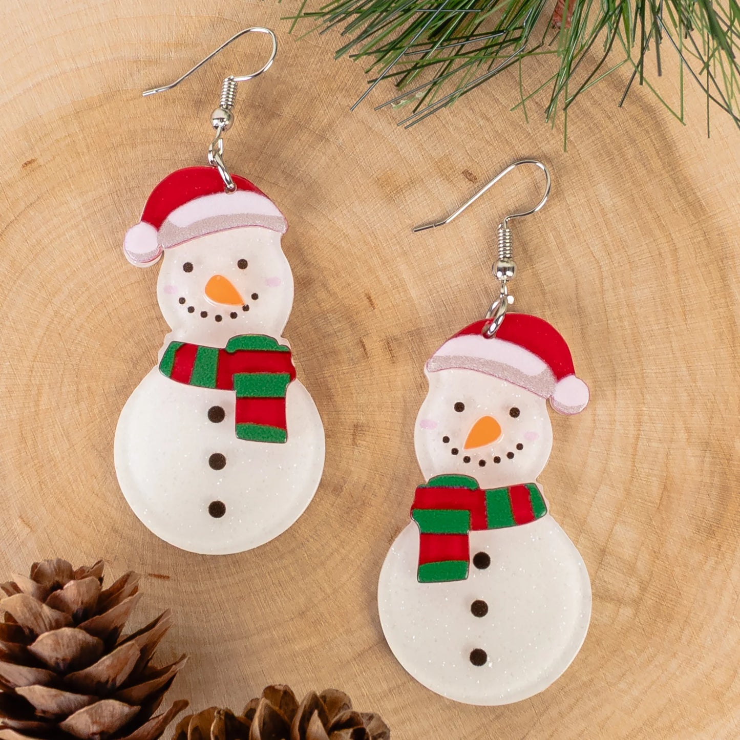 Snowman Earrings