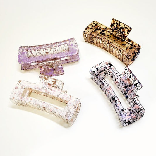 Splatter Dot Hair Claw Clip