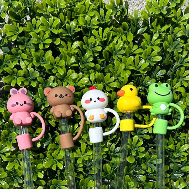 Straw Topper - Cute Animal