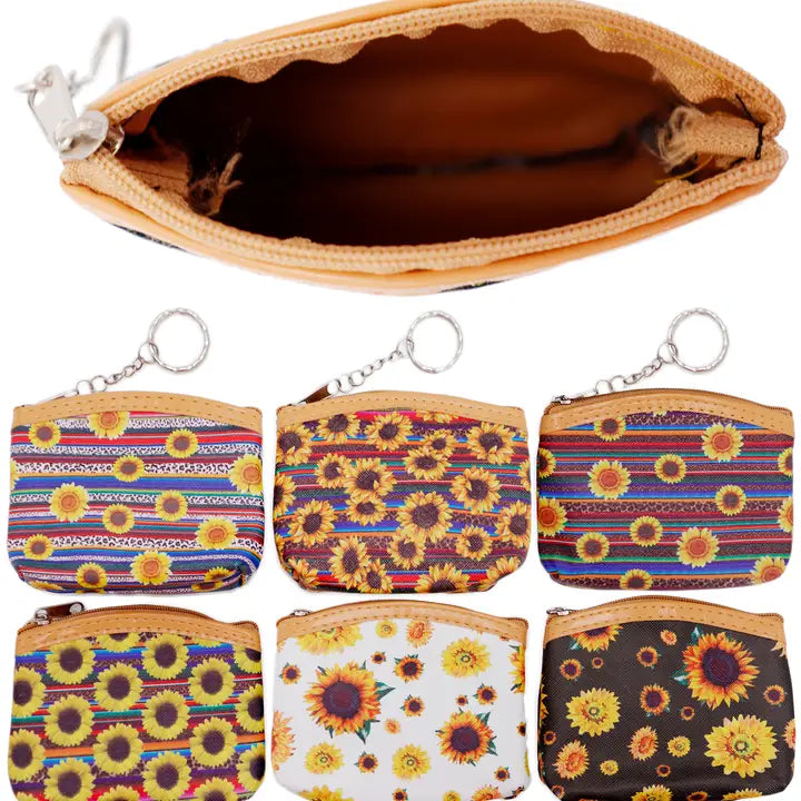 Sunflower Navajo Tribal Coin Purse