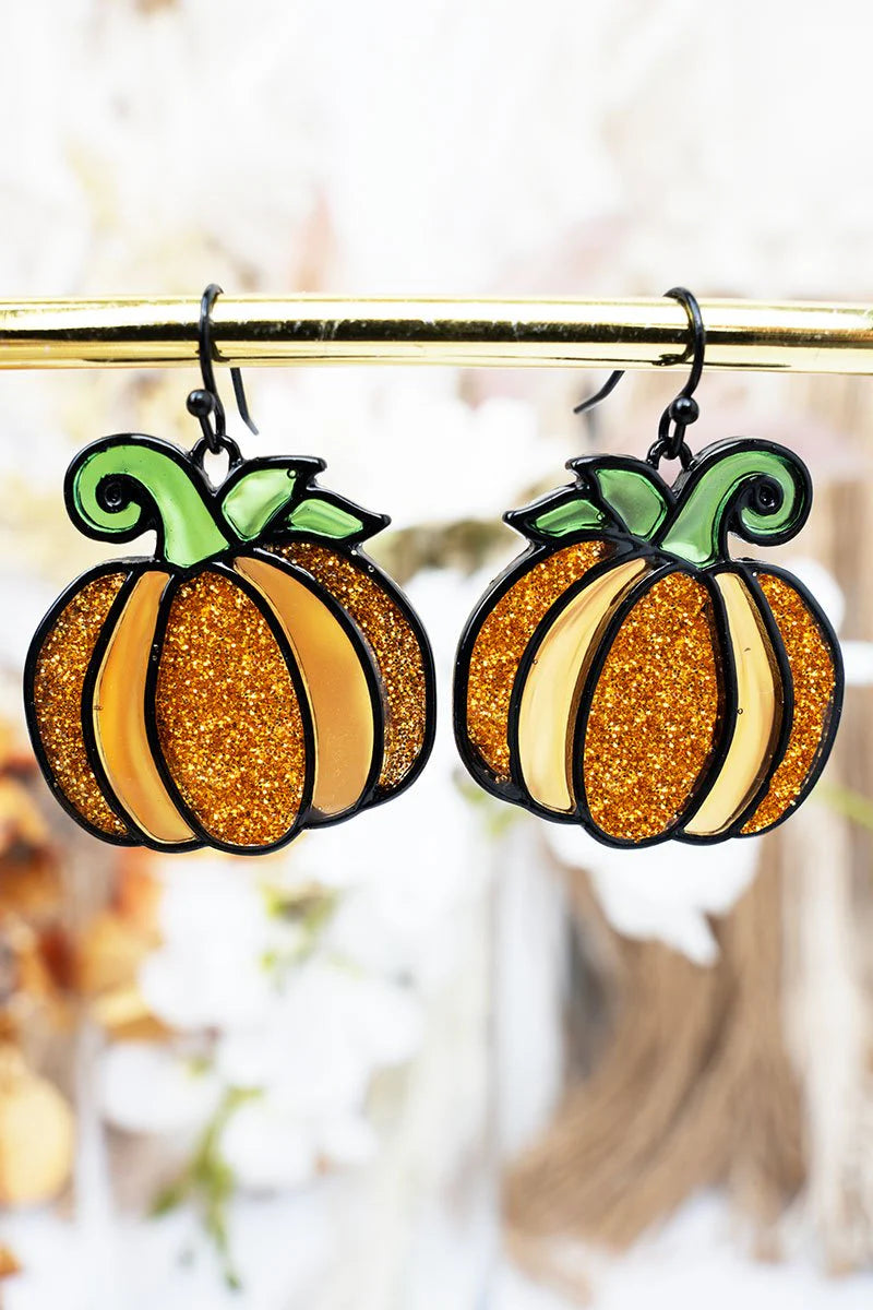 Sunlit Pumpkin Earrings