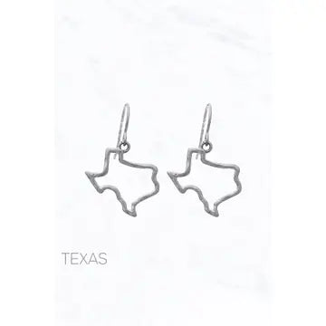 Texas Map Earrings