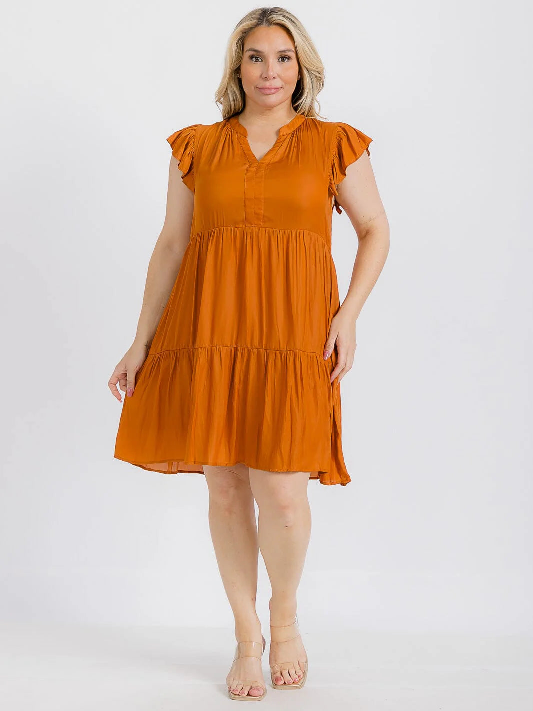 Tiered Tunic Mini Dress