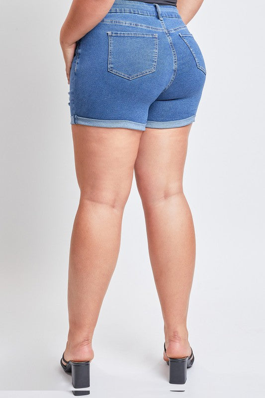 Ultra High Rise Cuffed Shorts