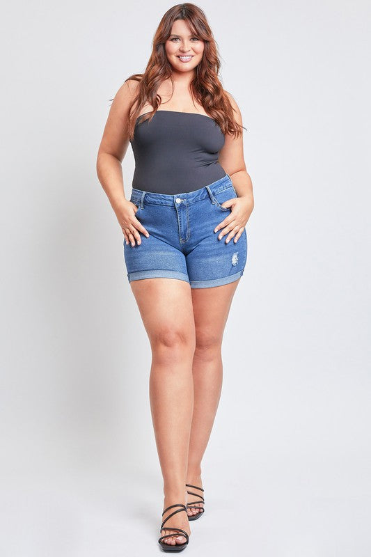 Ultra High Rise Cuffed Shorts