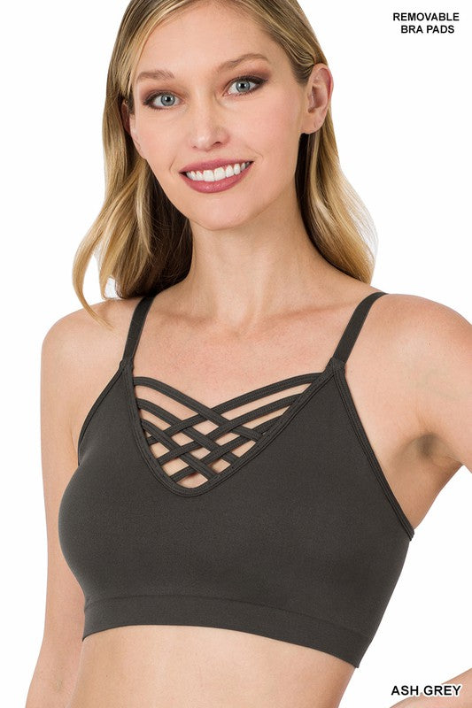 V Lattice Bralette Misses