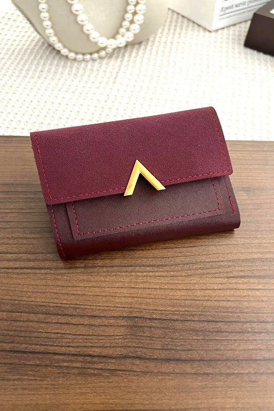 Vegan Leather Trifold Wallet