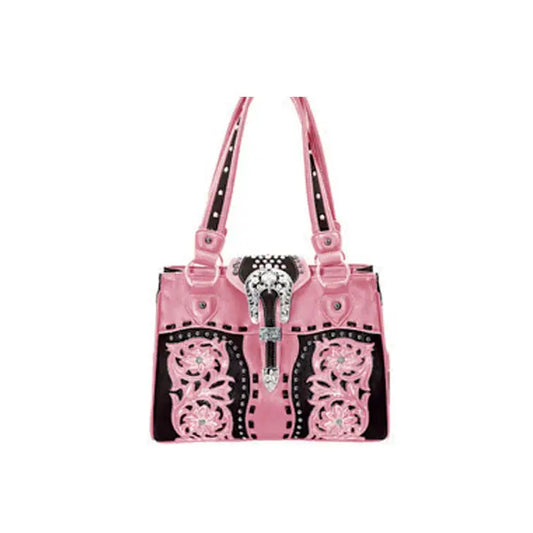 Western Buckle Lock Handbag