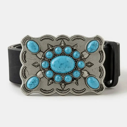 Western Lg Ornate Buckle Belt