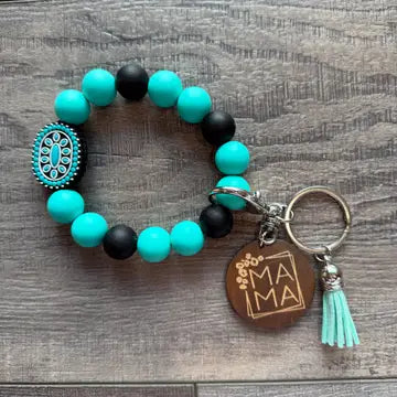 Western Mama Keychain Wristlet
