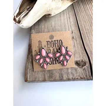 Western Stone Stud Earrings