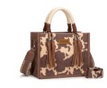 Wrangler Cow Print Tote Crossbody