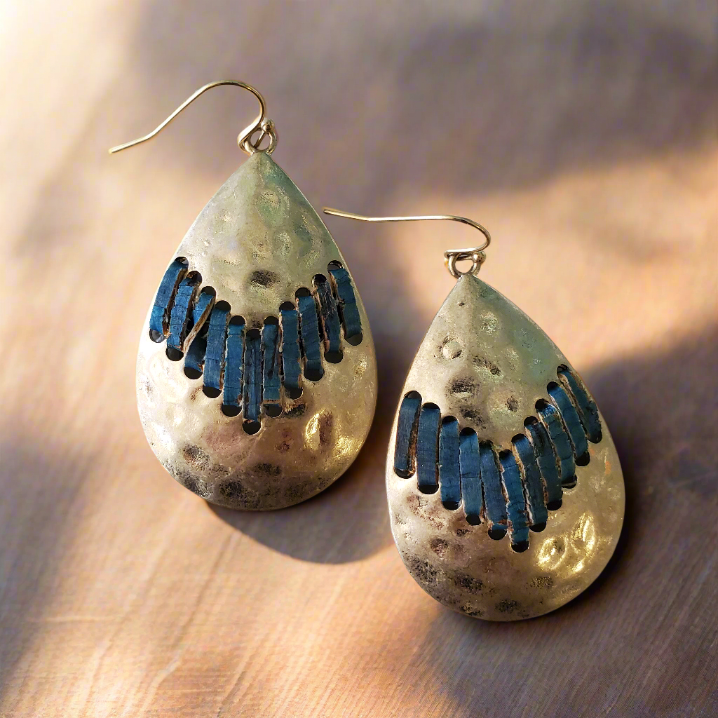 E - Reyes Goldtone Teardrop