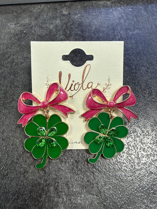 E - Pink Ribbon Shamrock