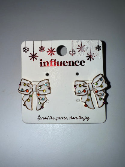 E - Christmas Lights Bow