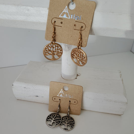 Antique Tree Of Life Earrings