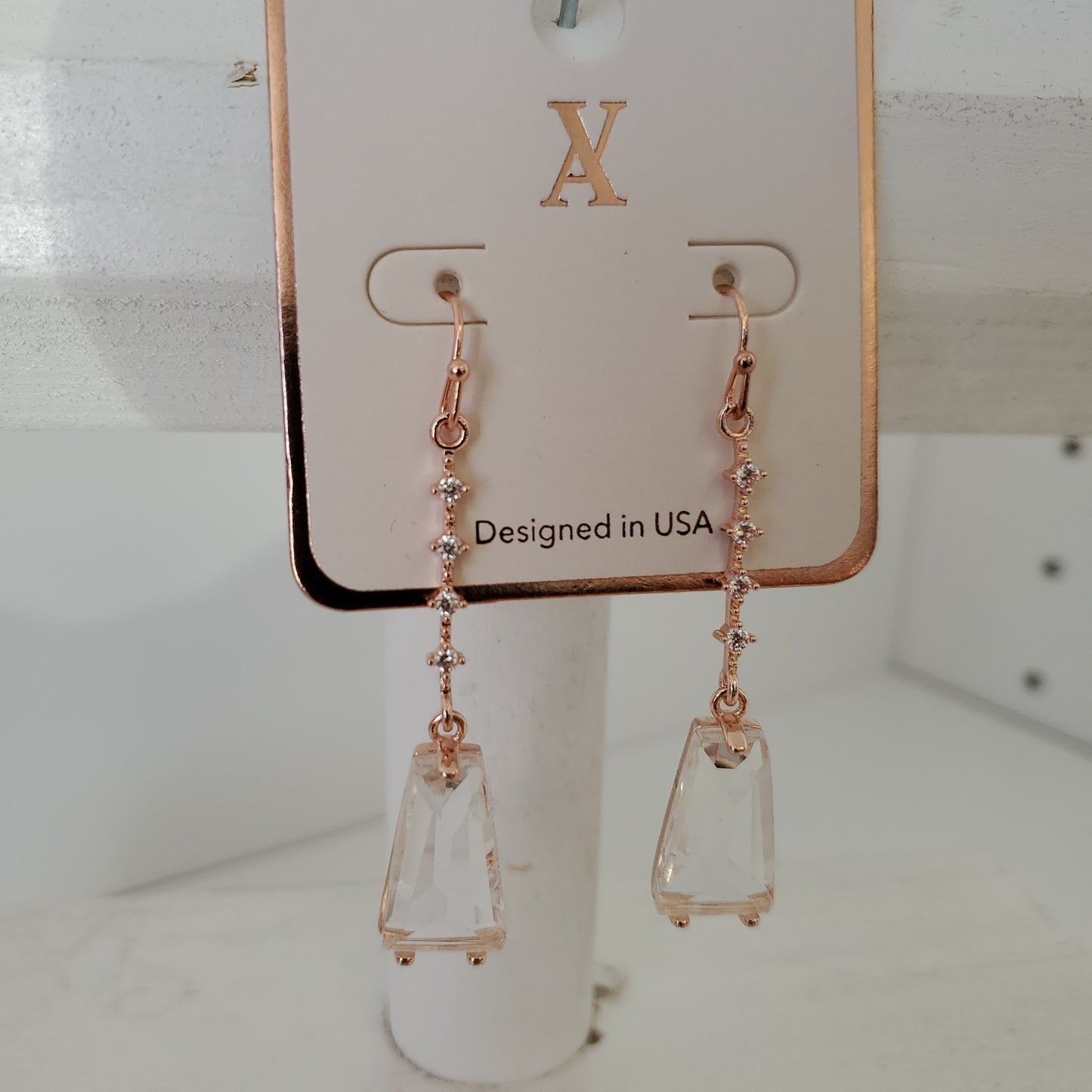 Rose Gold Drop Earrings