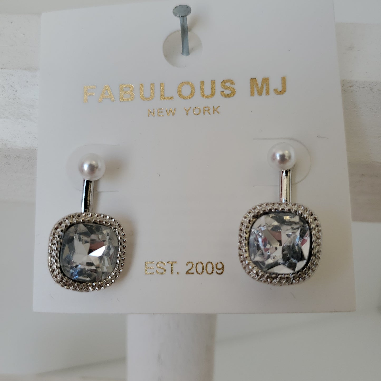 Pearl Bling Earrings